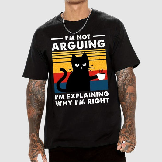 I'm Not Arguing Funny Cat Geek T-Shirt