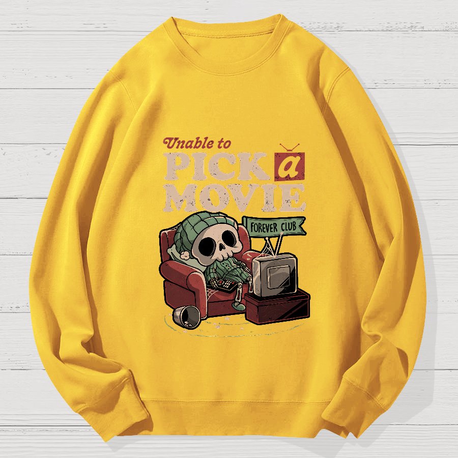 Pick Movie Geek Cotton Sweatshirt