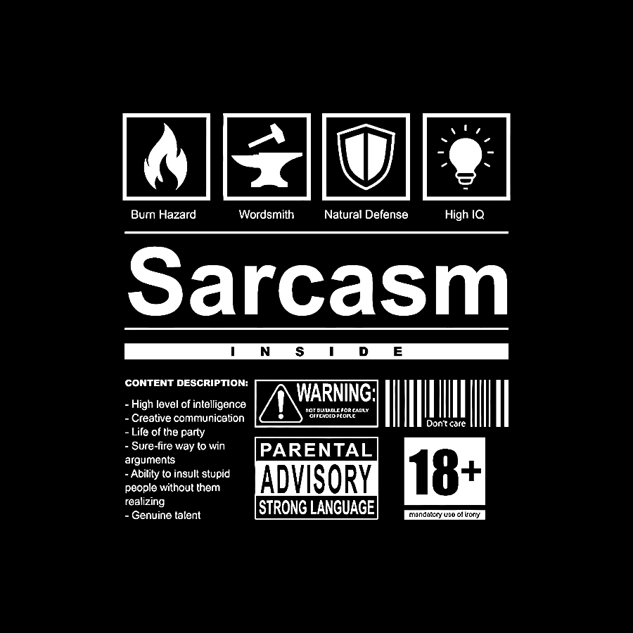 Sarcasm Label Geek T-Shirt