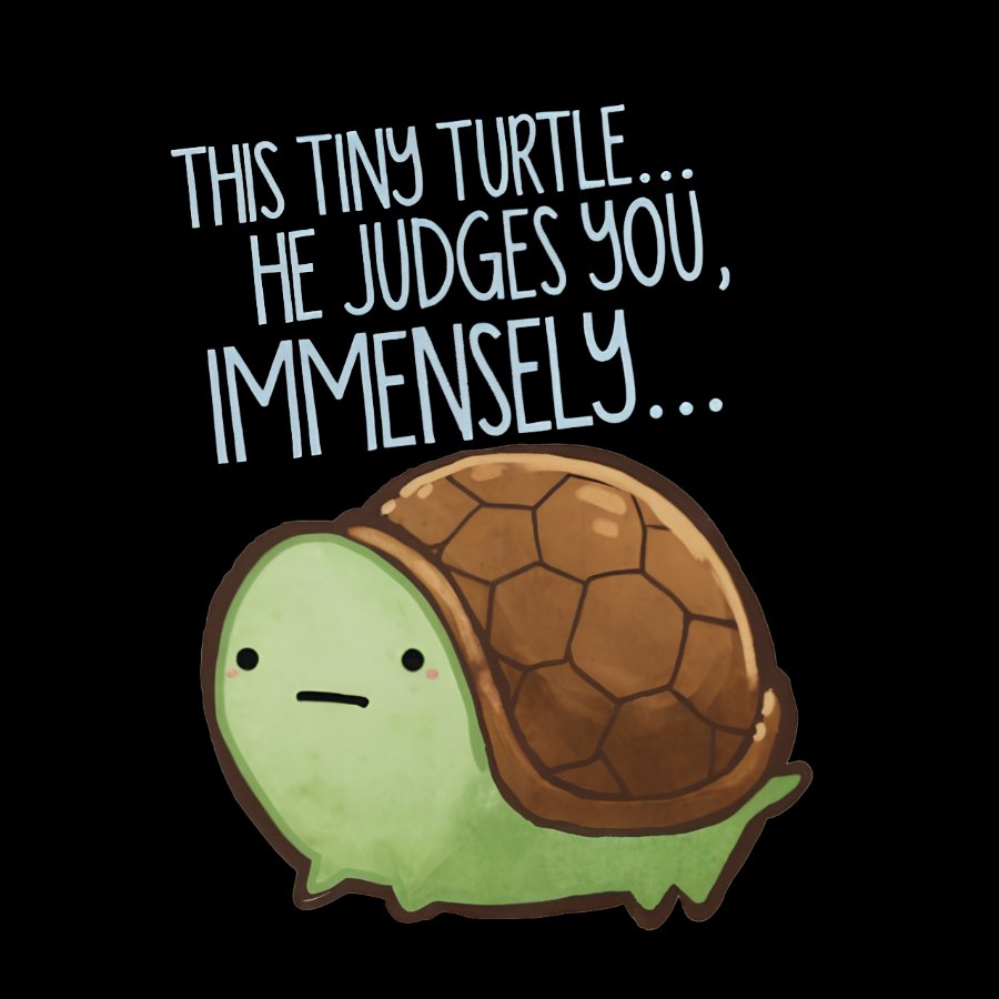 This turtle.. he judges you. Essential Geeky T-Shirt