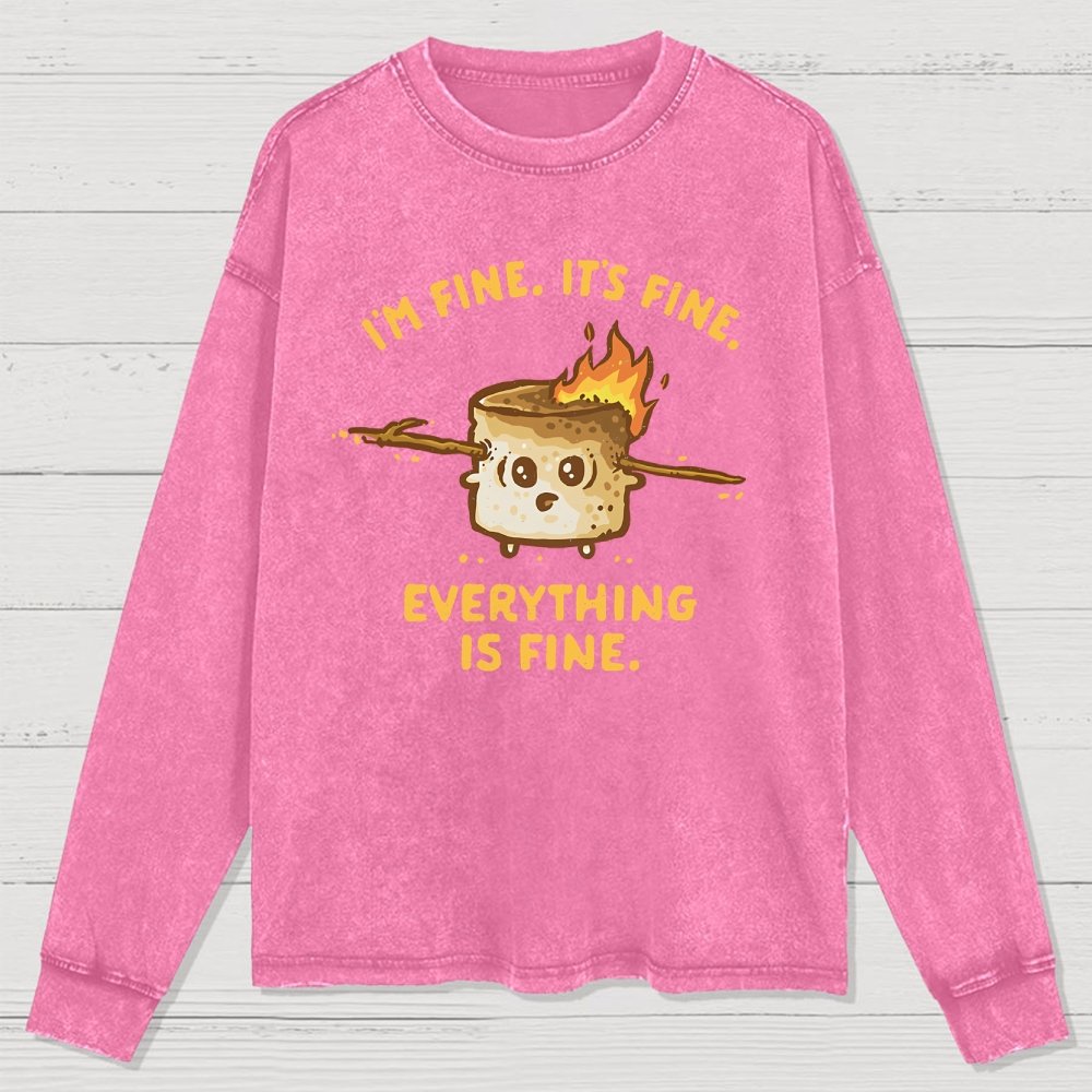 A Fine Camping Trip Washed Long Sleeve Tee