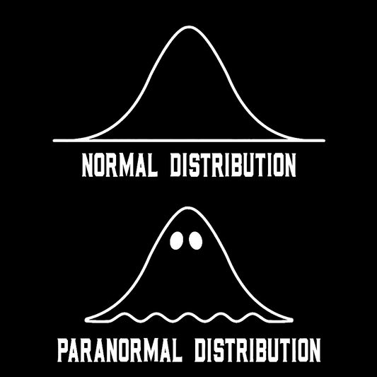 Math Statistics Normal Distribution Paranormal Distribution Teacher Gift Geek Cotton Sweatshirt