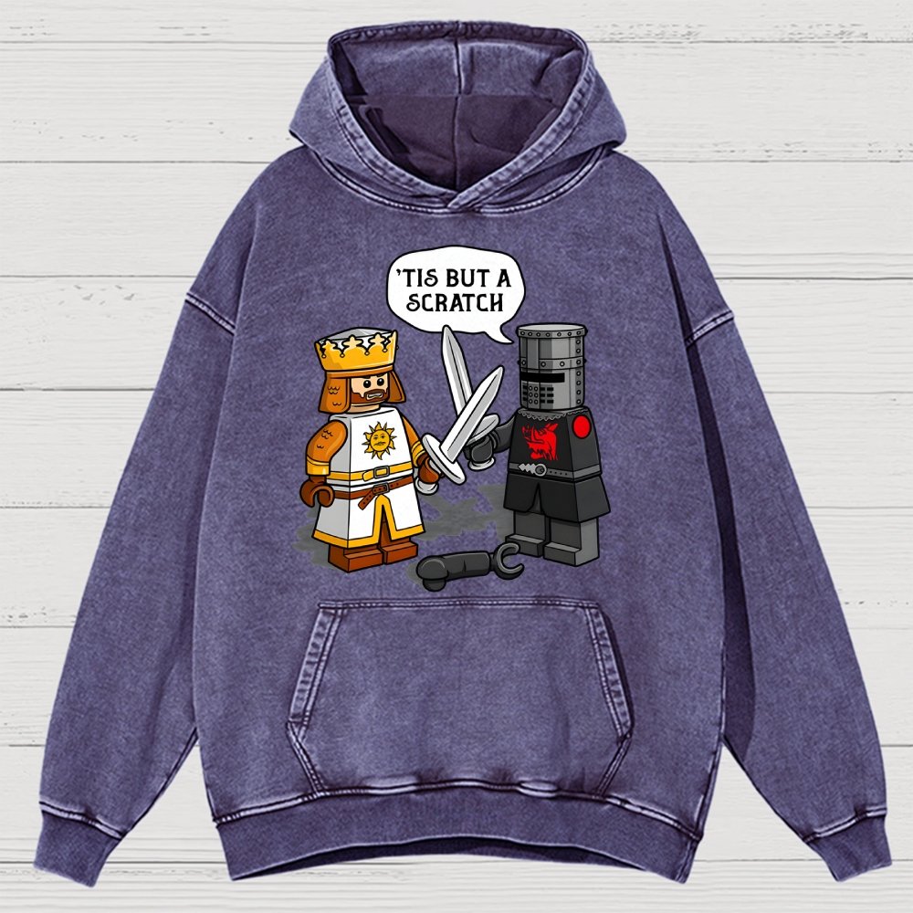 King Vs Knight Vintage Distressed Hoodie