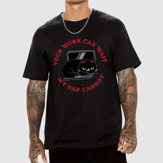 Work Can Wait, Nap Cannot Geek T-Shirt