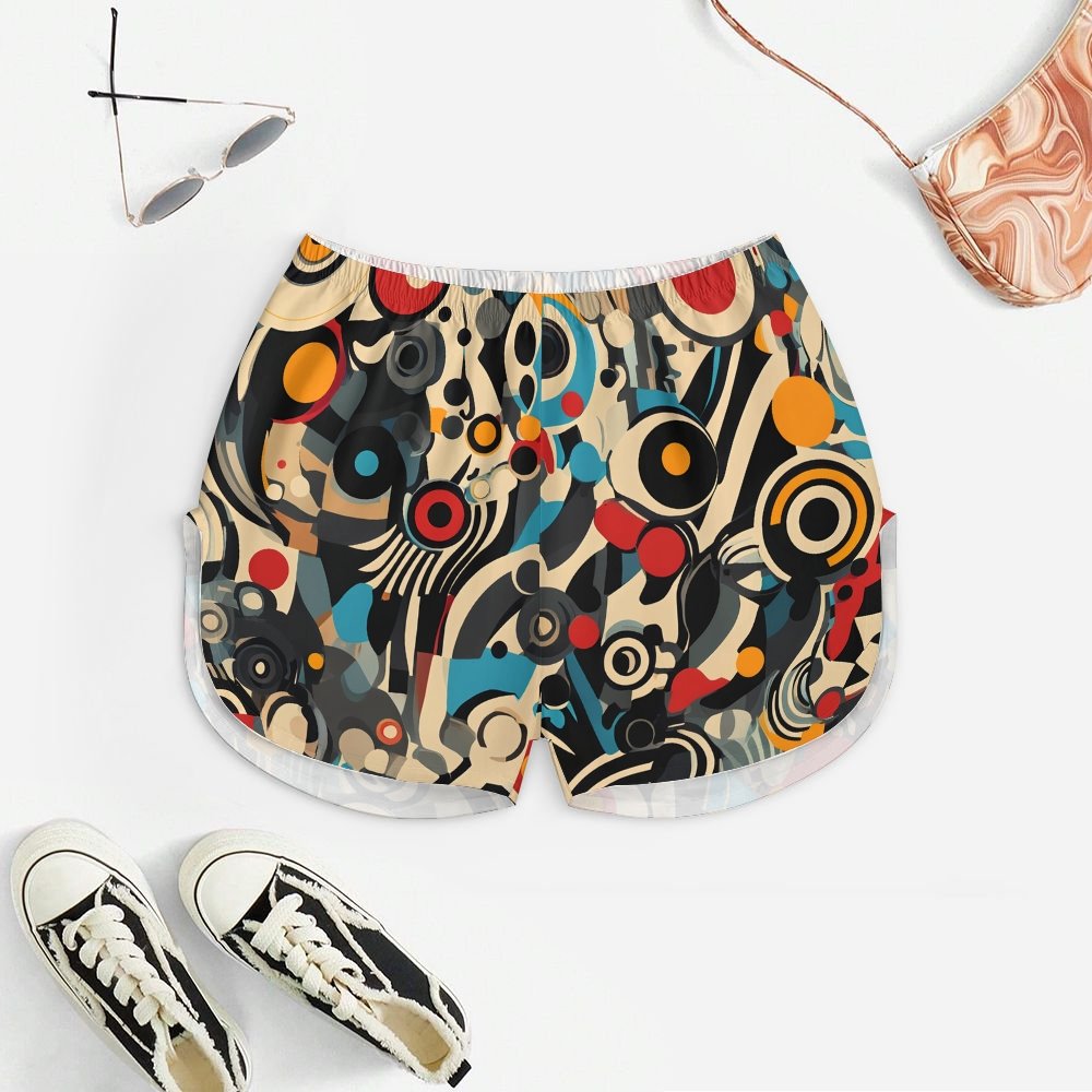 Abstract Art Women's Geek Suspender Cami Set