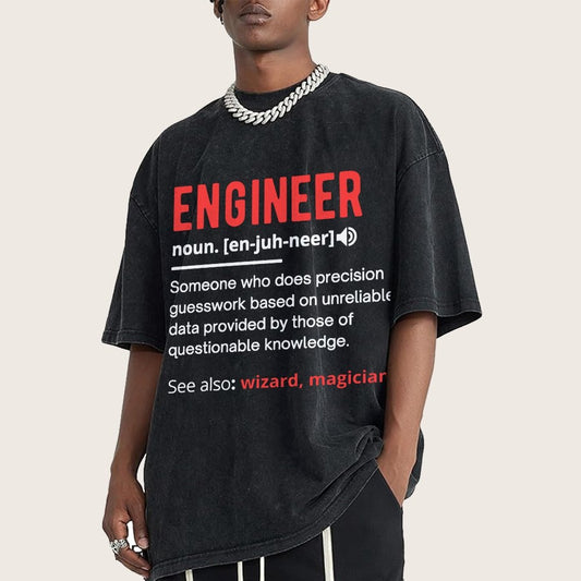 Engineer Definition Vintage Distressed T-shirt