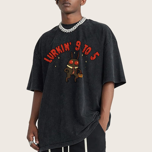 Mothman's Day Job Vintage Distressed T-shirt