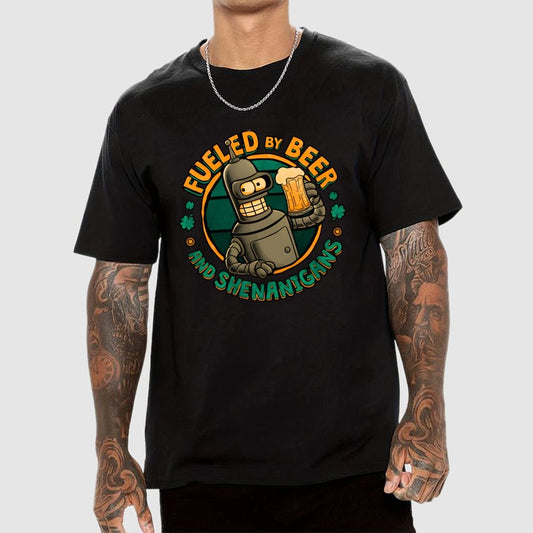 Fueled By Beer Geek T-Shirt