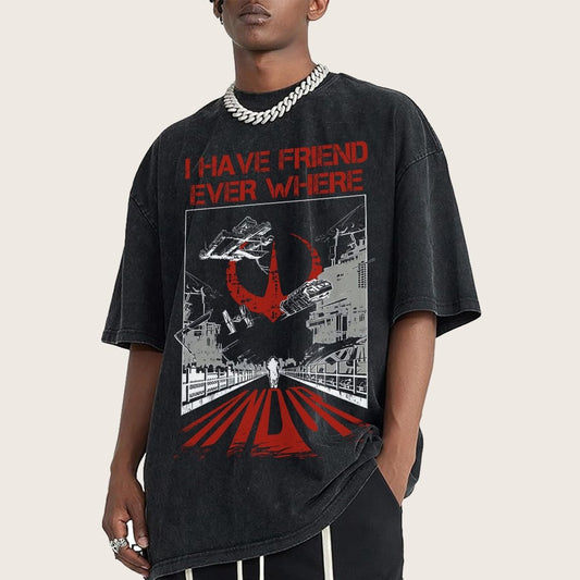I Have Friends Every where Vintage Distressed T-shirt