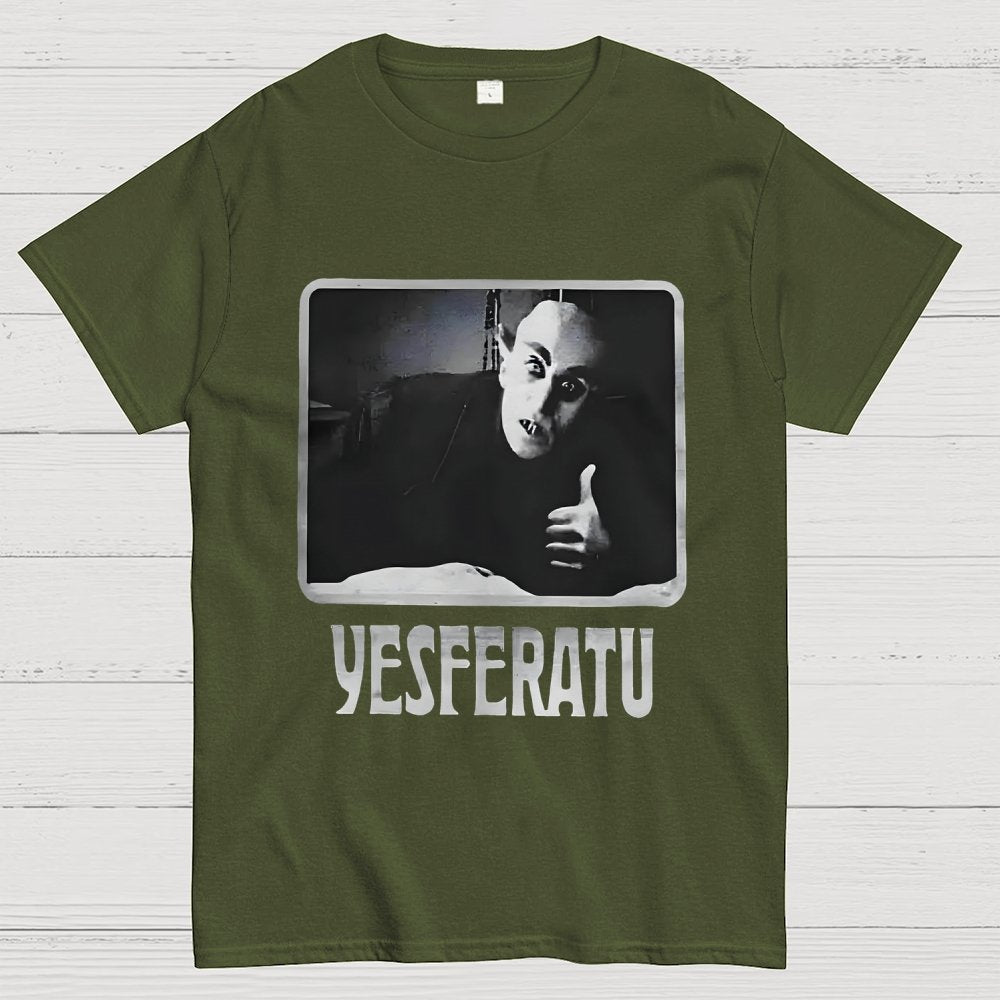 Yesferatu Funny Horror Retro Unisex Geek T-Shirt