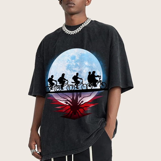Strange Moon Vintage Distressed T-shirt