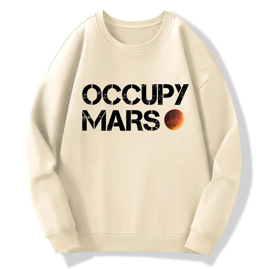 Occupy Mars Geek Cotton Sweatshirt