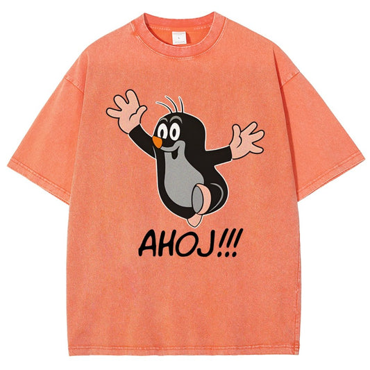 Mole AHOJ Vintage Distressed T-shirt