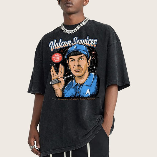 Cosmic services Vintage Distressed T-shirt