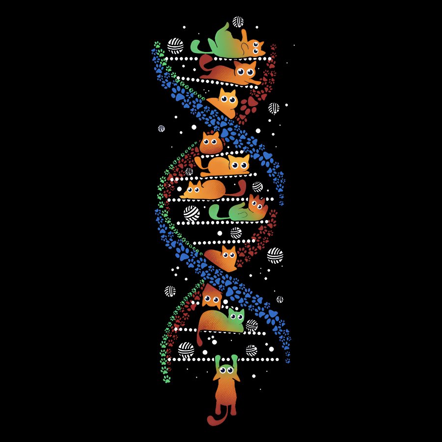 CATS DNA Geeky T-Shirt