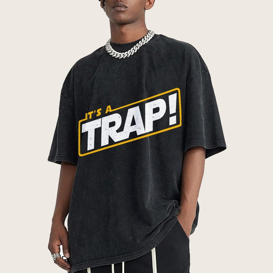 It's A Trap Vintage Distressed T-shirt