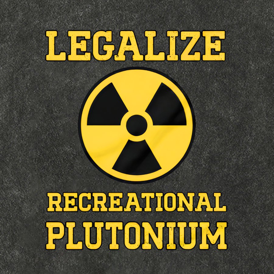 Legalize Recreational Plutonium Vintage Distressed T-shirt
