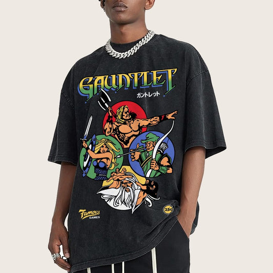 Gauntlet Retro Vintage Arcade Gaming Vintage Distressed T-shirt