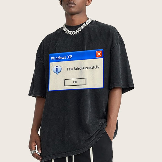 Task Failed Successfully Vintage Distressed T-shirt