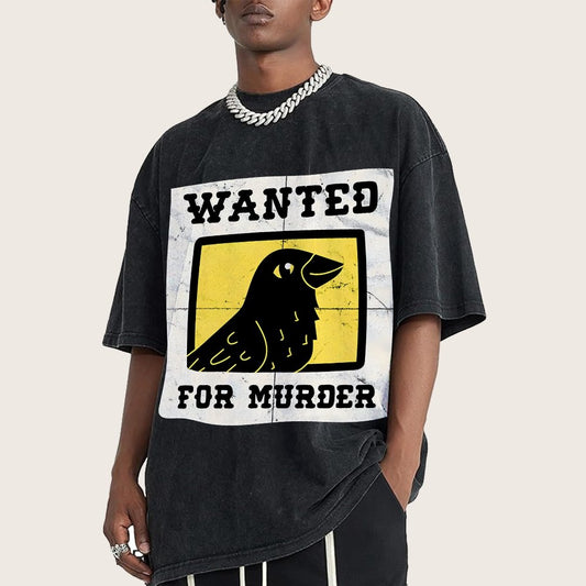 Crows Wanted Vintage Distressed T-shirt