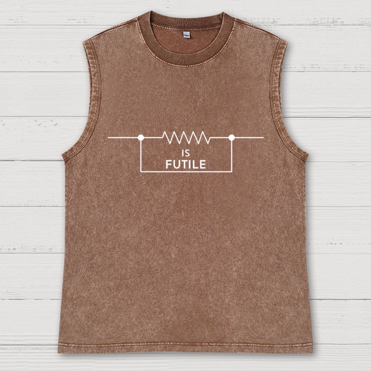 Is Futile Vintage Distressed Washed Tank