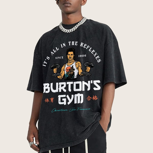 Burton's Gym Vintage Distressed T-shirt