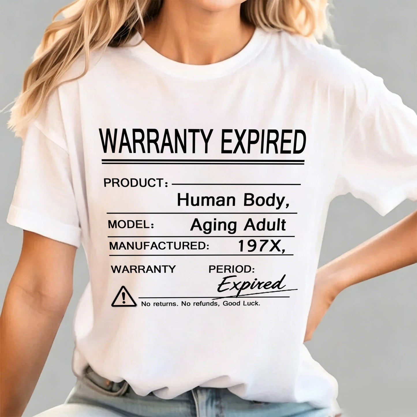 Warranty Expired Human Body Funny T-Shirt