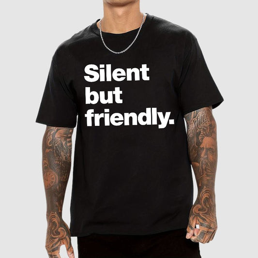 Silent But Friendly Geeky T-Shirt