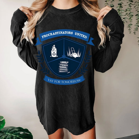 Yay for tomorrow Washed Long Sleeve Tee