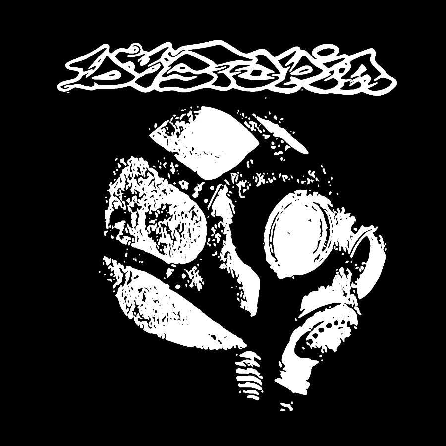 Dystopia - World Gas Mask Back Geek T-Shirt