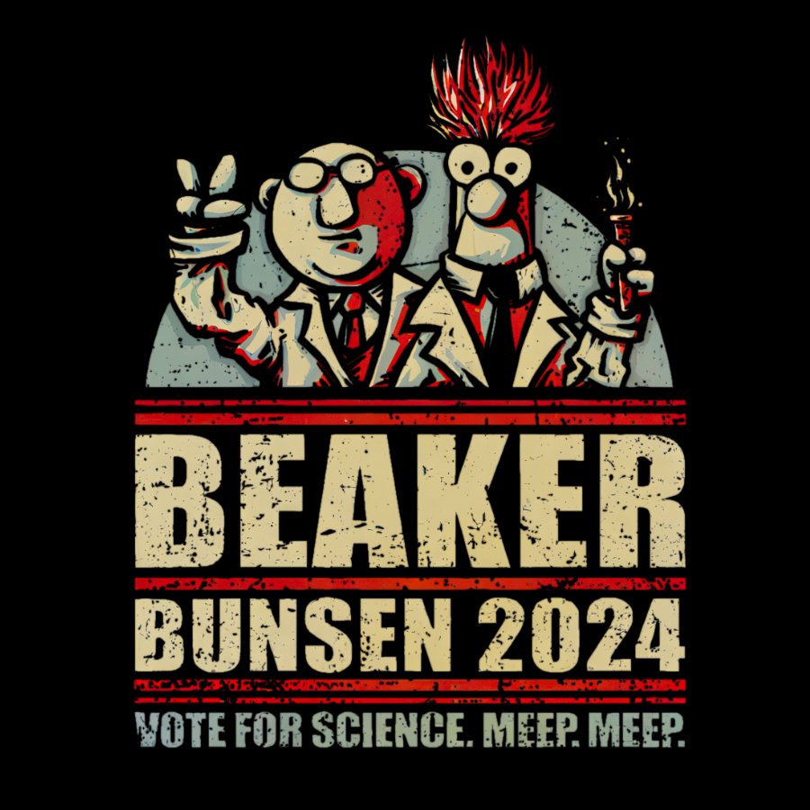 Vote For Science Washed Long Sleeve Tee