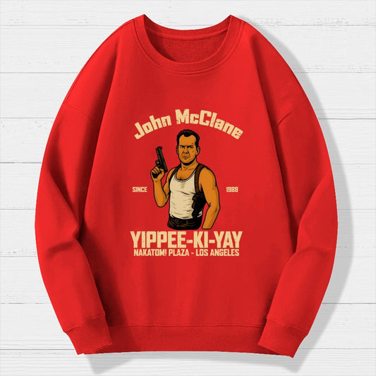 Yippee Ki Yay Geek Cotton Sweatshirt