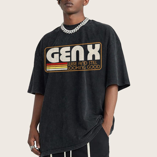 Gen X Vintage Quote Vintage Distressed T-shirt