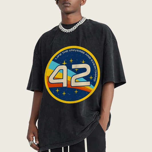 42 The Answer Of Everything Vintage Distressed T-shirt