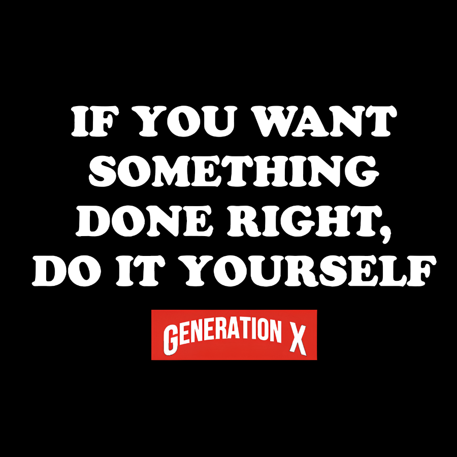 Do It Yourself Light Generation X Geeky T-Shirt