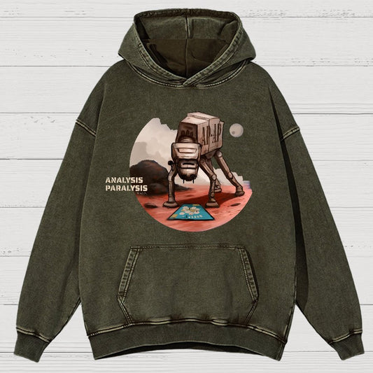 Board Game Analysis Paralysis Vintage Distressed Hoodie