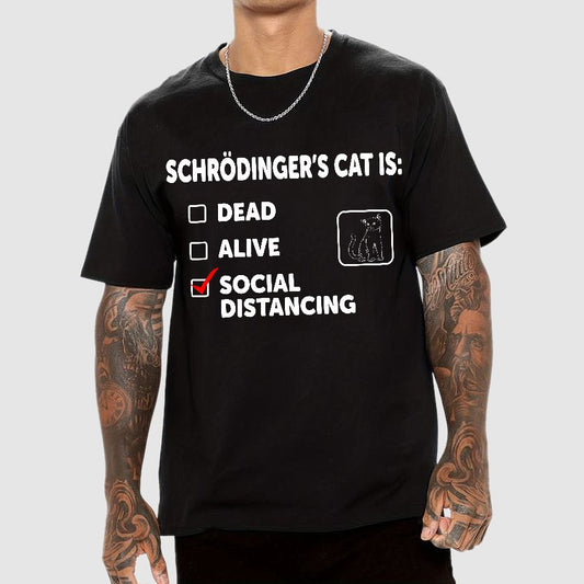Schrodinger's Social Distancing Geek T-Shirt