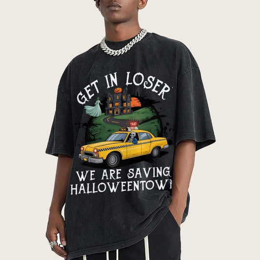 Get in Loser Halloween Vintage Distressed T-shirt