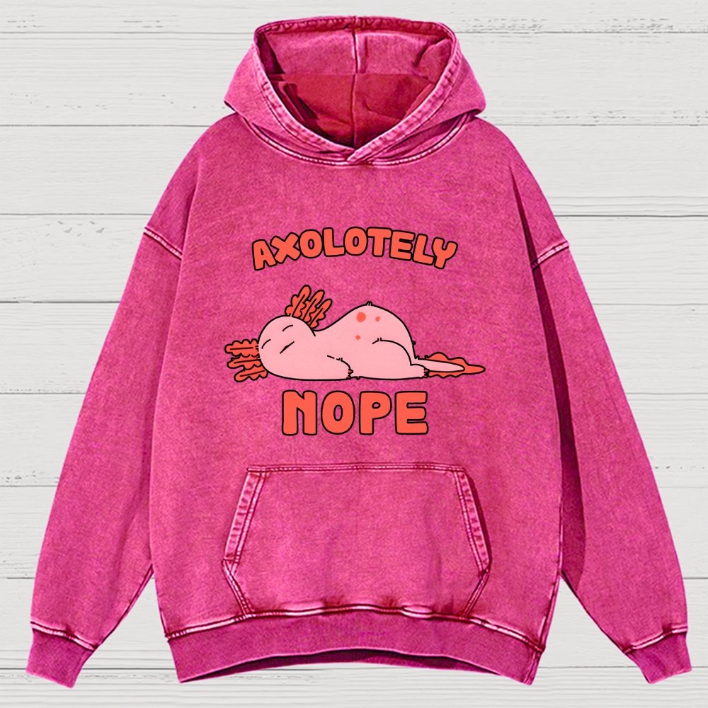 Axo Nope Vintage Distressed Hoodie