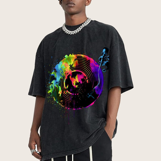Color Tunes Vintage Distressed T-shirt