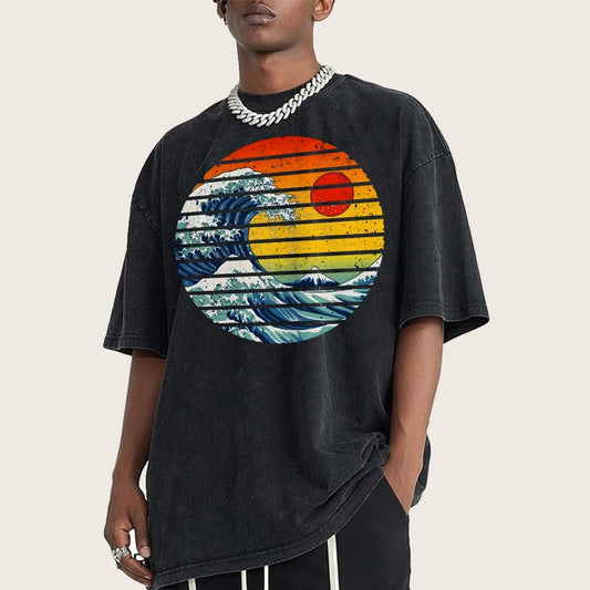 Freak Wave Vintage Distressed T-shirt