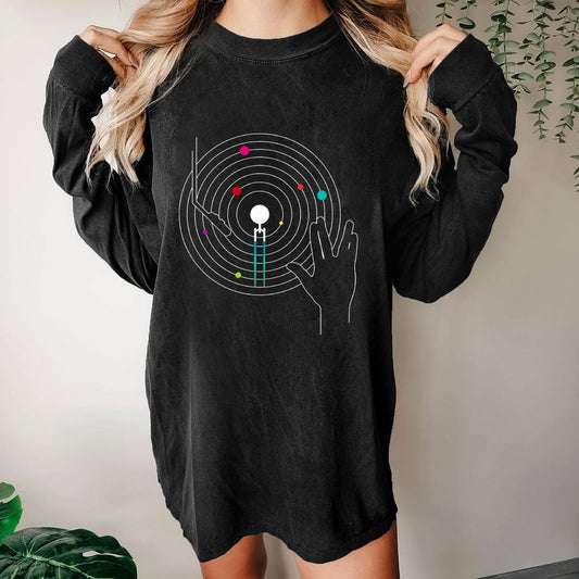 Star Vinyl Washed Long Sleeve Tee