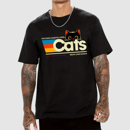 Retro Cats Geek T-Shirt