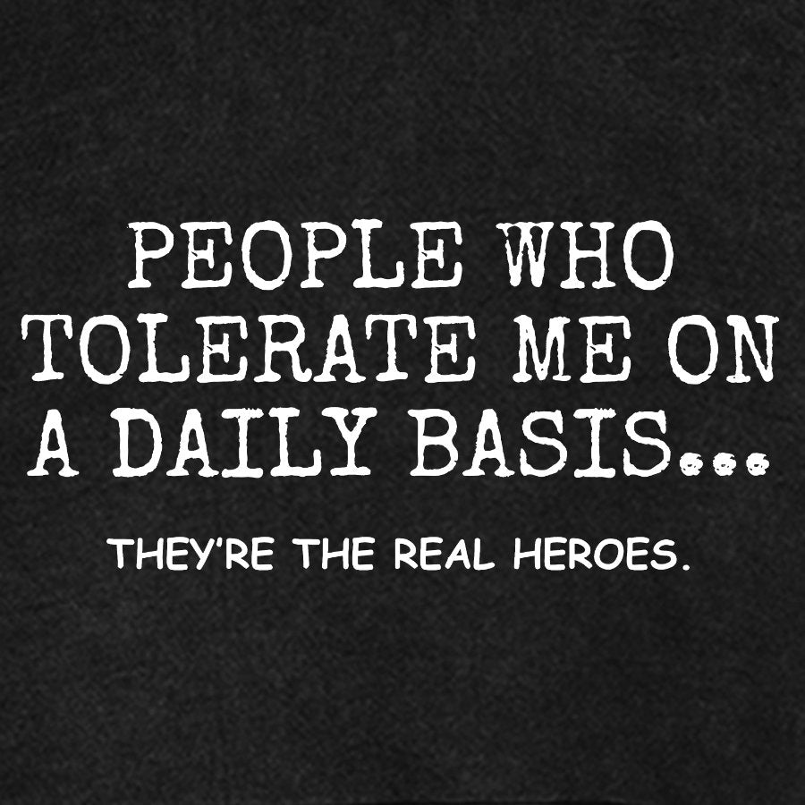 People Who Tolerate Me On A Daily Basis Sarcasm Vintage Distressed Hoodie