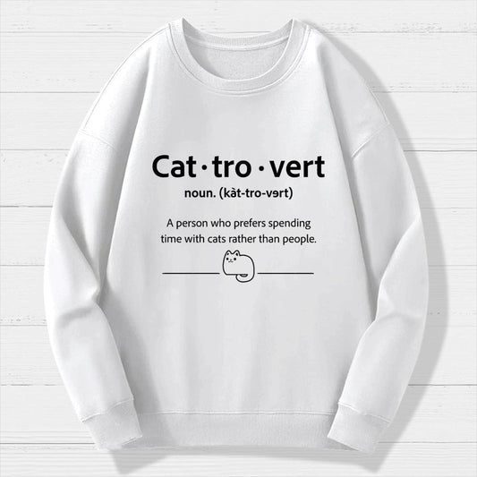 Cat-Tro-Vert Geek Cotton Sweatshirt
