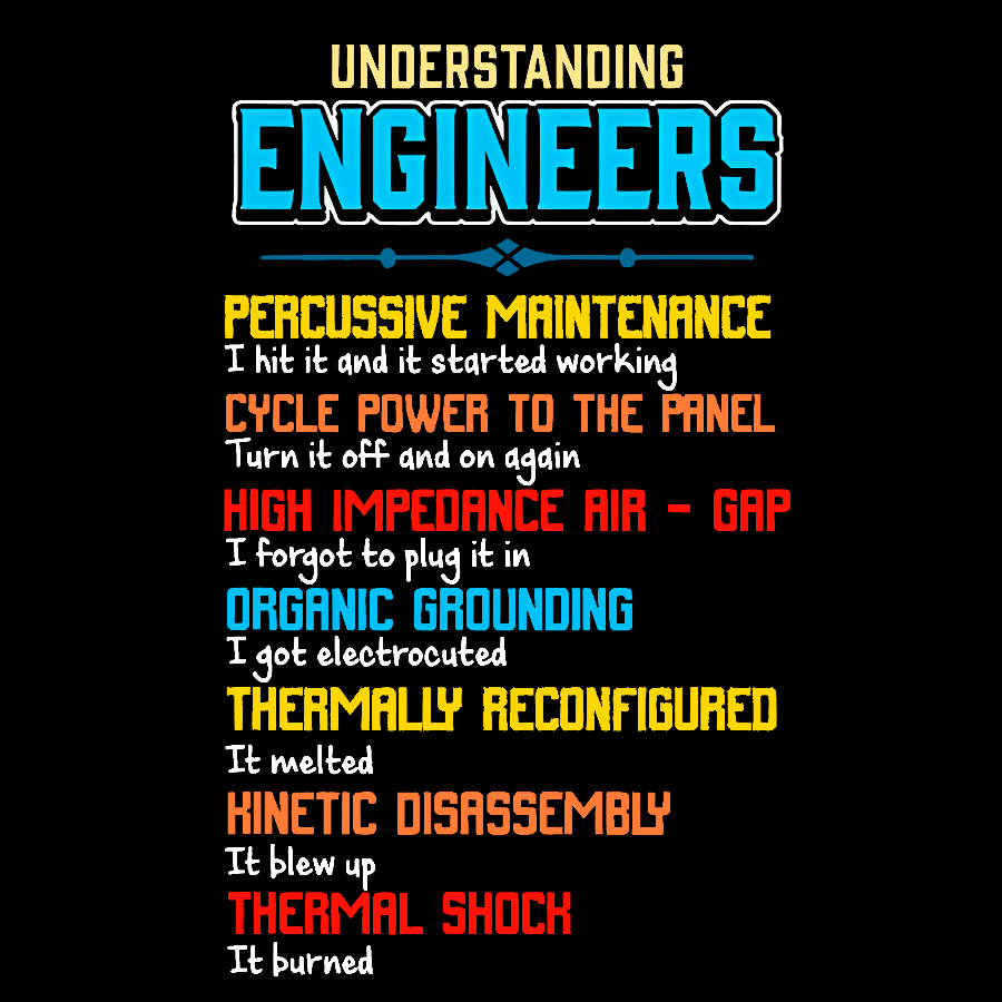 Funny Understanding Engineers Geek T-Shirt
