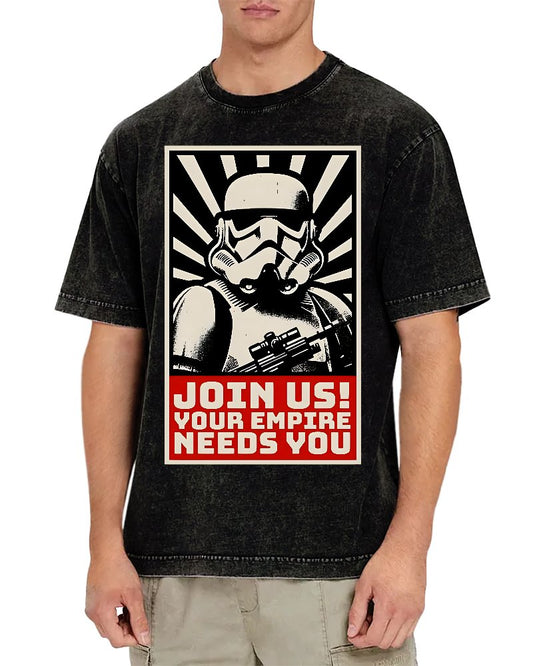 Join Us Your Realm Needs You Vintage Distressed T-shirt