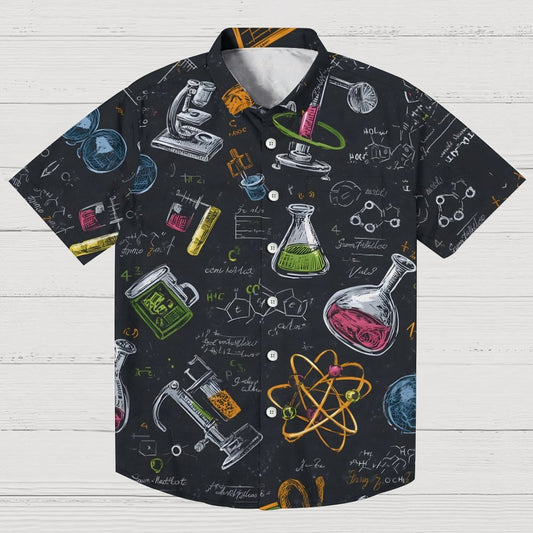 Chemical formula diagram Geek Hawaiian Shirt