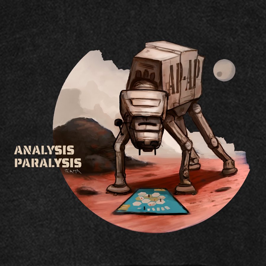 Board Game Analysis Paralysis Vintage Distressed Hoodie