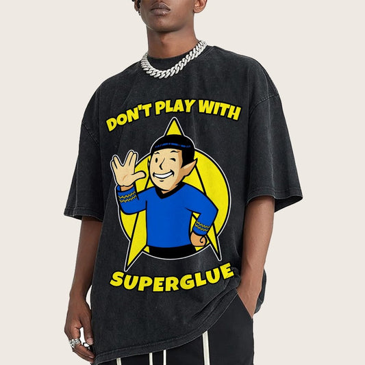 Don't Play With Superglue Vintage Distressed T-shirt